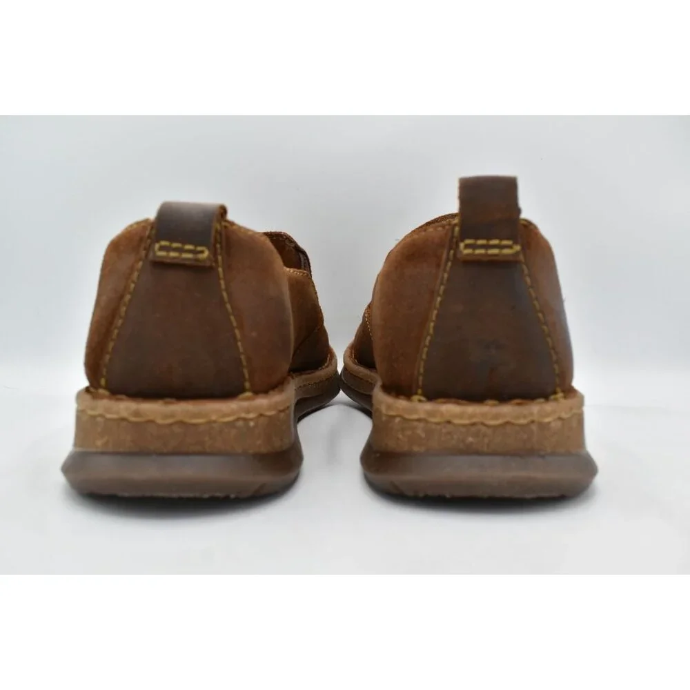 Born Mens Size 8 Bryson Brown Distressed Suede Slip-On‎ Casual Shoes